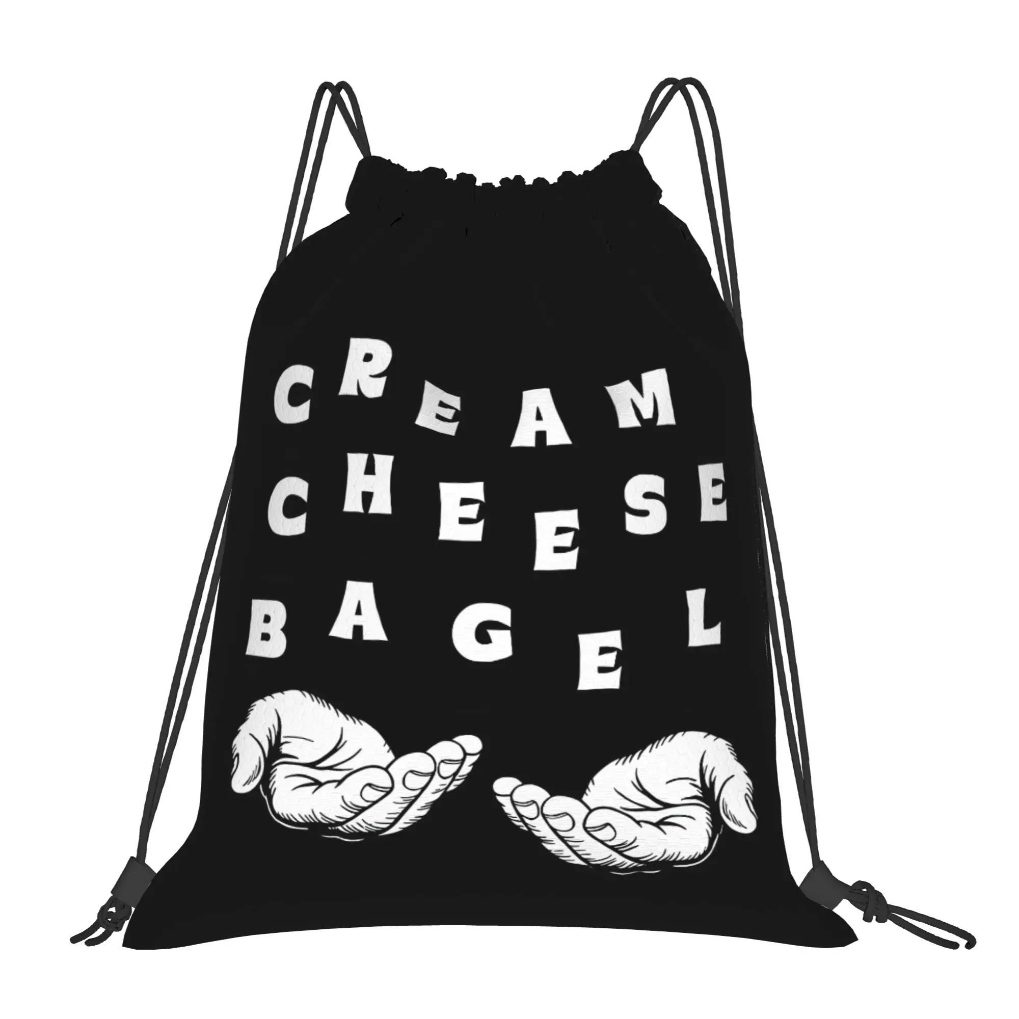 Cream Cheese Bagel 67 Meme Gen A Slang Six Seven 67 Drawstring Bags Travel Unisex Storage Organize Bundle Pocket Rope Bag