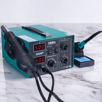 YIHUA 852D+ 220V 110V Pump Type Hot Air Heat Gun Digital Soldering Iron 2in1 SMD Hot Air Rework Solder Station