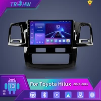 Para Toyota Fortuner HILUX Revo Vigo 2007-2015 reproductor de vídeo Multimedia estéreo GPS Android 13 2din Carplay Radio de coche