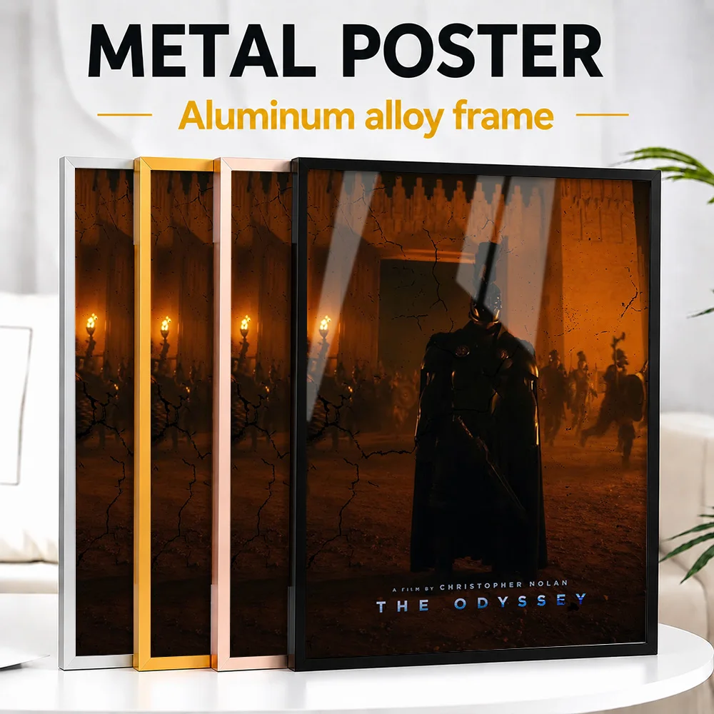 The Odyssey Christopher Nolan Movie Metal Poster With Aluminum Alloy Frame Personalized Photo Story Style Wall Art For Bedroom