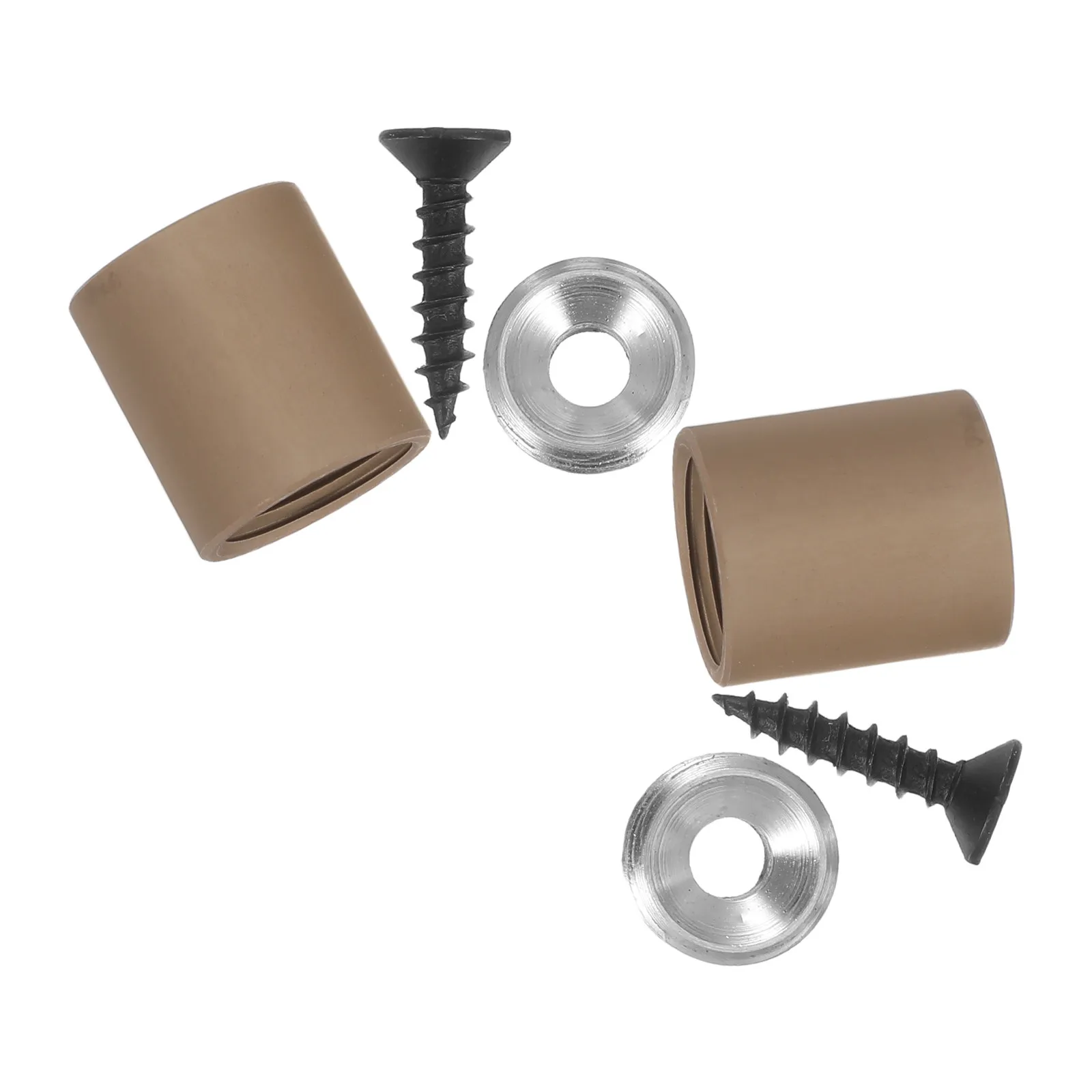 2er-Set Aluminium-Handlaufbasis, dekorative Rohrpfosten-Bodenabdeckung für Büro, Zuhause, Bar, Geländer-Montagesatz, Geländerinstallation