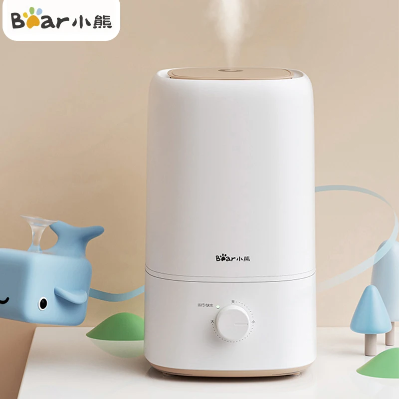 Bear Portable Air Humidifier Diffuser 400ML/H With Filter Element Large Capacity Mist Maker Antibacterial Humidifier JSQ-F50B1