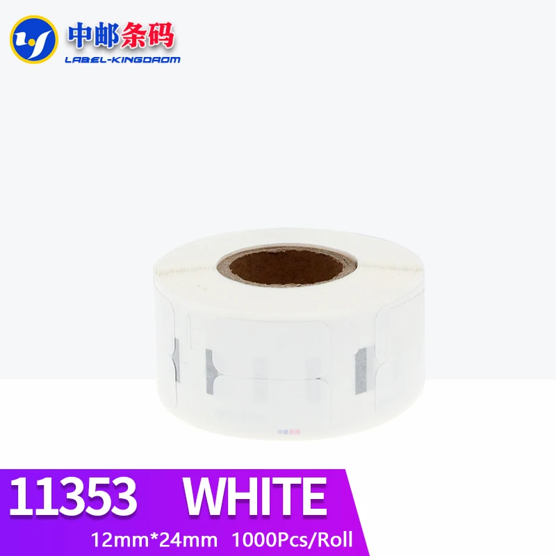 200 Rolls Dymo Generic 11353 Label Sticker 12mm*24mm 1000Pcs Compatible for LW400 LW450Turbo 4XL Thermal Printer