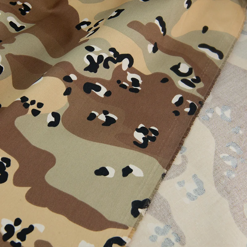 Camouflage Cotton Fabric, Desert Spot, Chocolate Chip, Twill Clothing, Tablecloth, Sofa Cover, DIY Materials, 1.48m Width