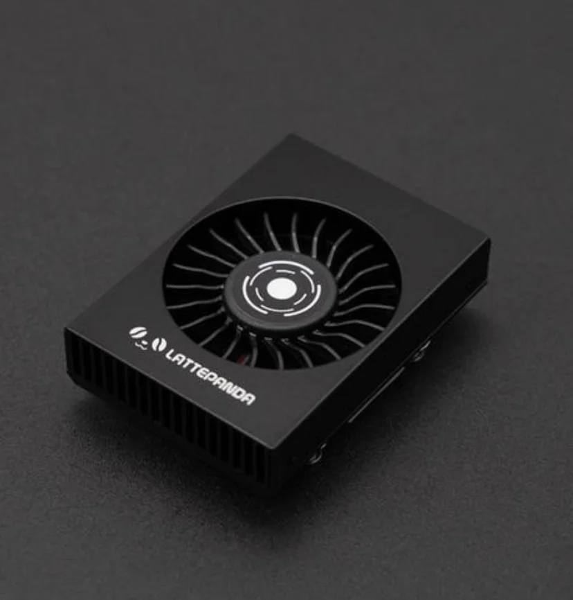 مبدد حرارة للتبريد النشط لـ LattePanda Mu x86، سبائك الألومنيوم مع مادة تغيير الطور، مروحة 4000 دورة في الدقيقة