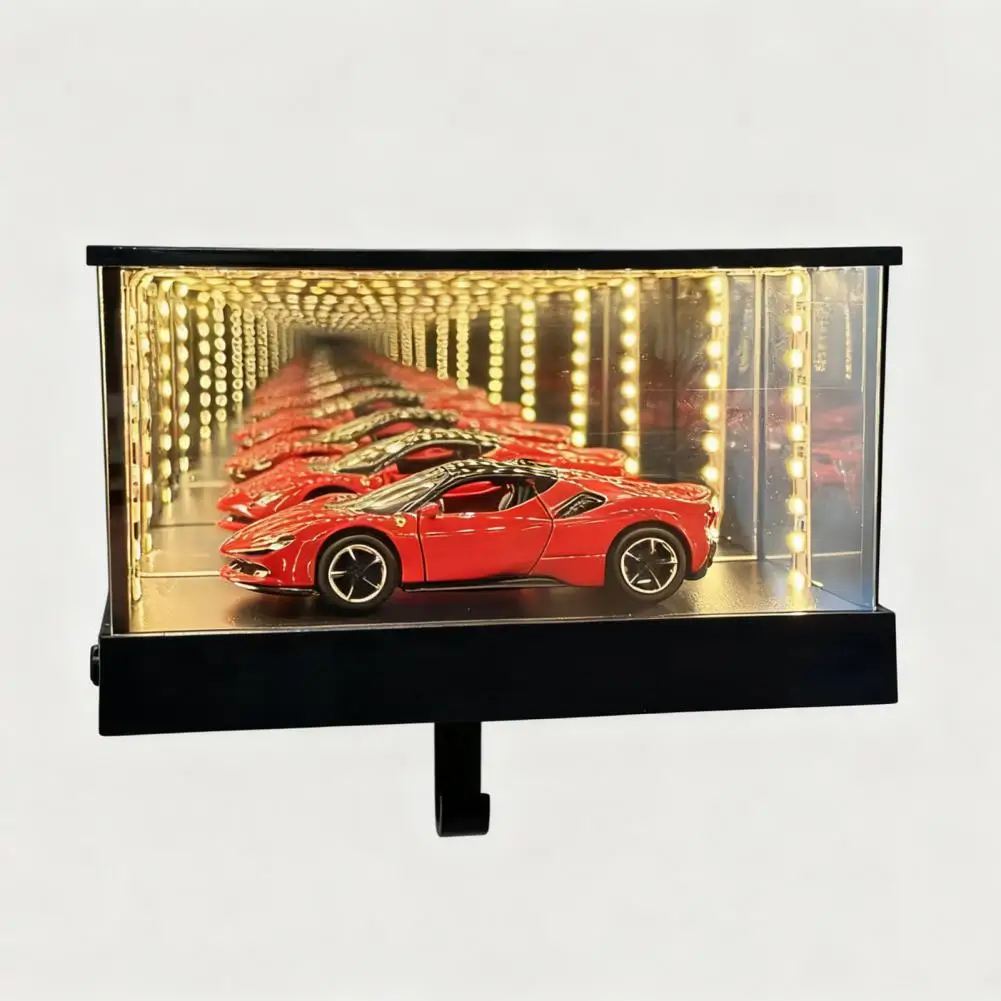 

1/2Pcs LED Light-up Car Garage Key Hanger Wall Mount Mirror Garage Key Holder Home Office Entryway Decorative Key Hook Rack