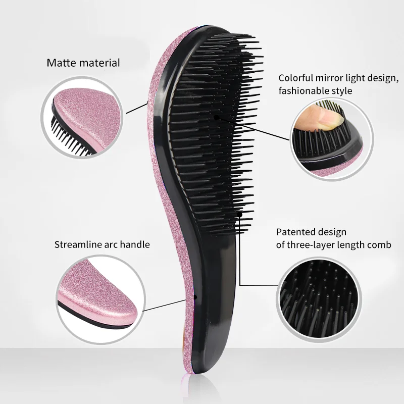 Beauty Shiny TT Hair Comb Anti-static Makeup Hair Brush Haircare Scalp Reduce Hair Loss Barber Styling Tool