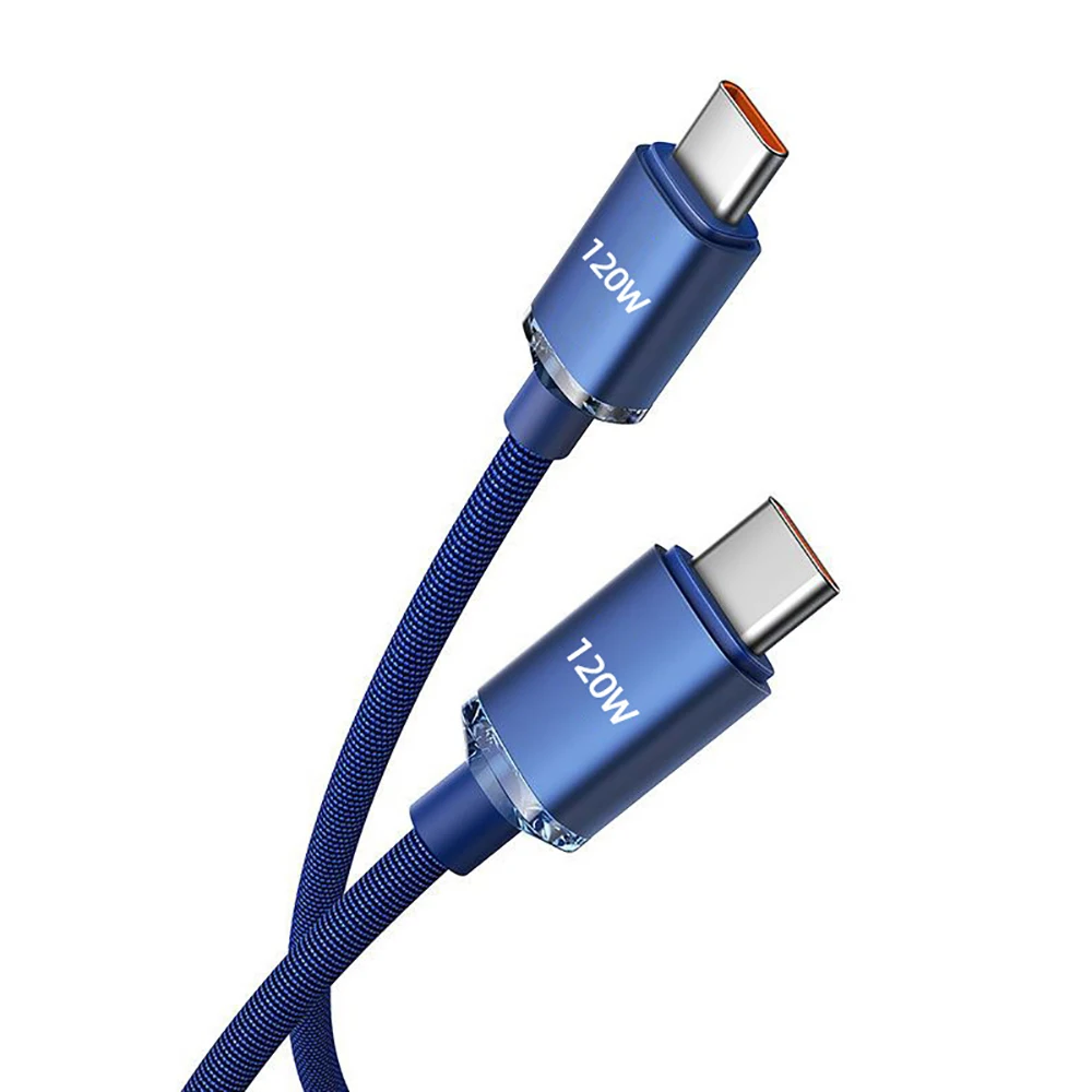 120W PD Type C Kabel 0.25M/1M/1.5M/2M Quick Charge Cord USB C Telefoon Datakabel Snel Opladen Voor iPhone 17 Xiaomi Samsung Huawei - afbeelding 1