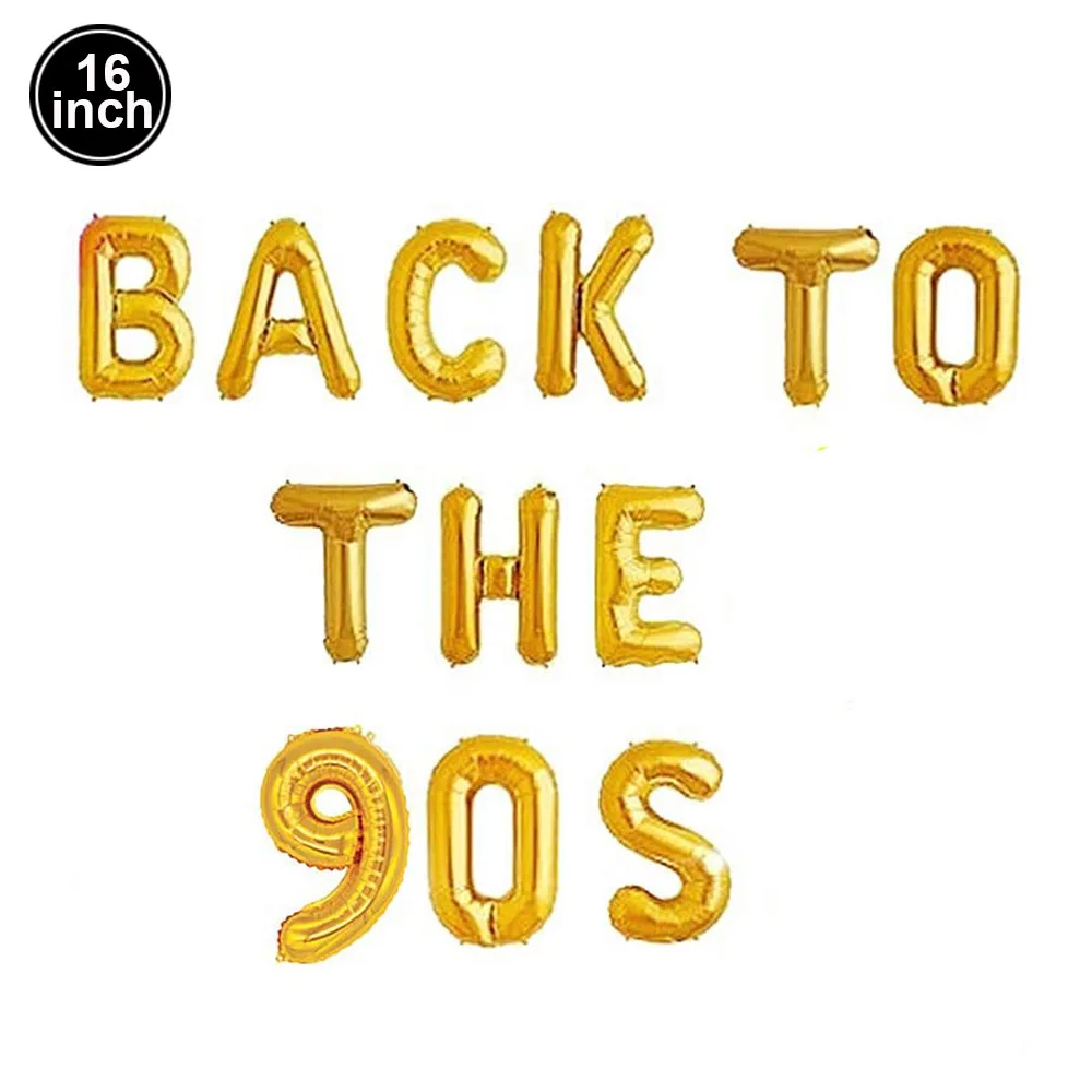 Back to the 90s Party Balloon Inflatable Disco Ball Radio Boom Box Mobile Phone Guitar Microphone Balloon 80s 90s Hip Hop Decors