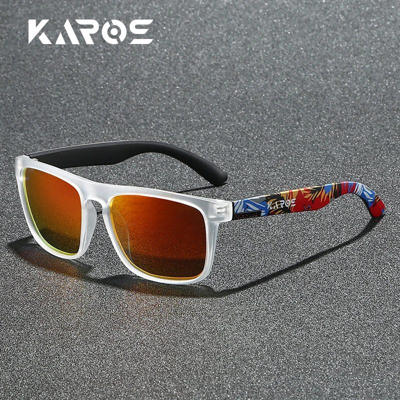 Karos Graffiti Polarisierte Sonnenbrille UV400-Schutz Herren Damen Outdoor-Fahrbrille Sportbrille für Baseball und Softball