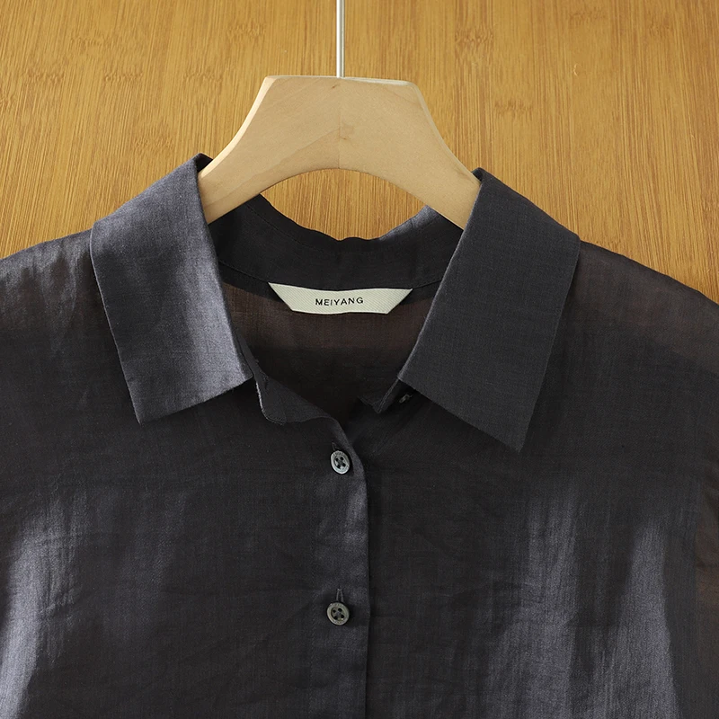 

Легкий повседневный шелковый льняной жилет на пуговицах, новый летний льняной жилет Sle Daisie, удобный дышащий лацкан Svel irt