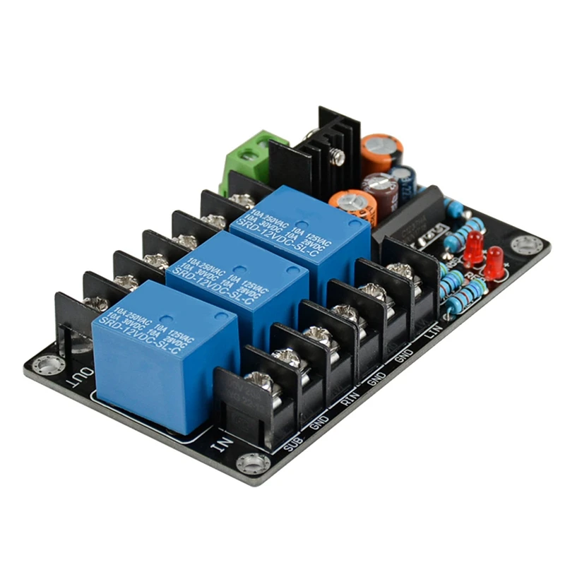 UPC1237 2.1 300W Speaker Protection Board Delay 3 Channels AC 12-15V DC Protection Board For Class A B Amplifier DIY