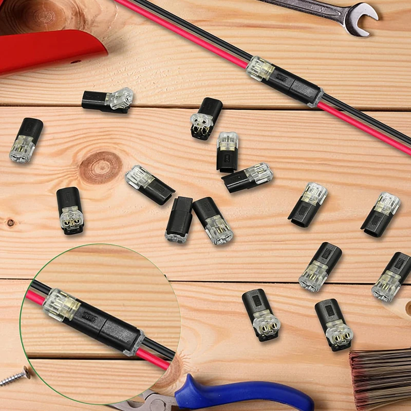 100 قطعة 2 دبوس طريقة التوصيل موصل كهربائي للسيارات قطاع محطة اتصال موصل كهربائي مقاوم للماء كابل سلك السيارة #5