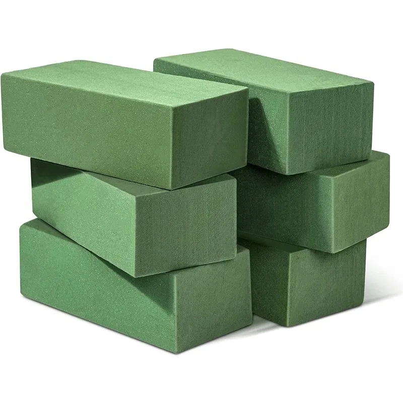 

1/2Pcs Square Green Floral Foam Blocks for Wedding Party Flower Arrangement Decor Styrofoam Bricks Mud Home Garden Accessories