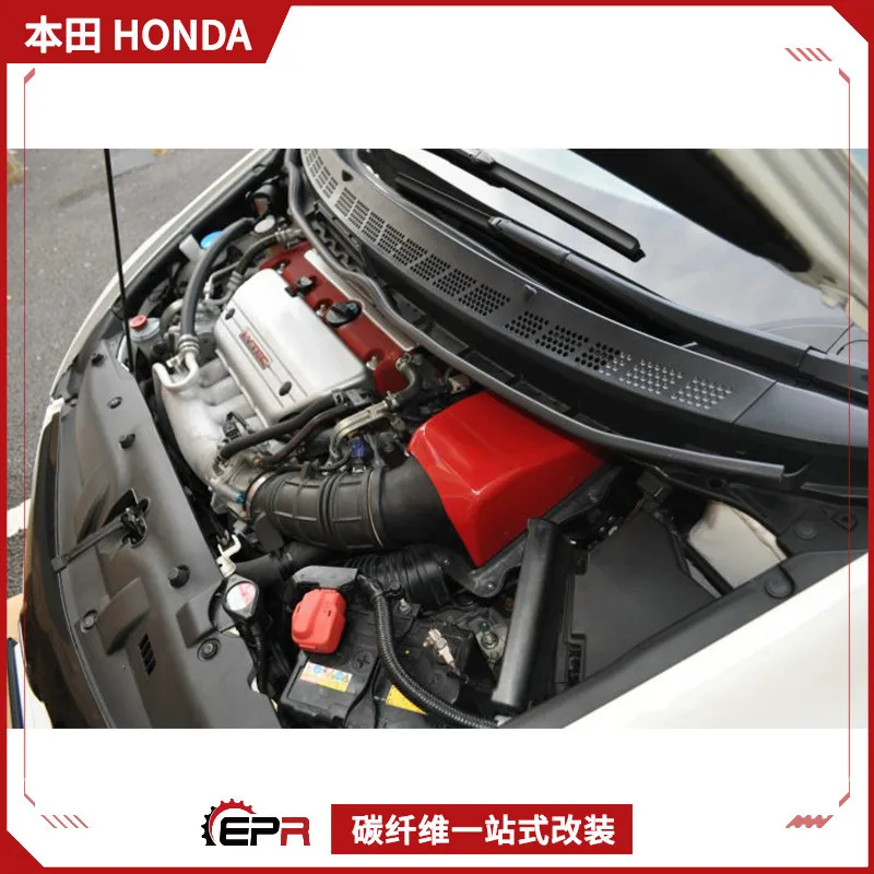 SAAR متوافق مع هوندا سيفيك الجيل الثامن سيفيك FD2 MUGEN غير محدود من ألياف الكربون صندوق دخول الهواء محرك أنبوب دخول الهواء