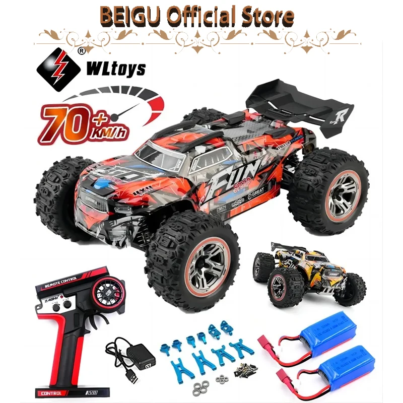 XKS WLTOYS 184008 1/18 70 км/ч бесщеточный 4WD 2,4G электрический грузовик «Три в одном», радиоуправляемые автомобили для взрослых, радиоуправляемая машина для дрифта