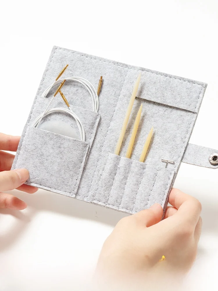 

Hand Knitting Bone Needles Set Circular Removable Copper Sve Sweater Needle DIY Tool Kit for Home Textile Sewing And Crts