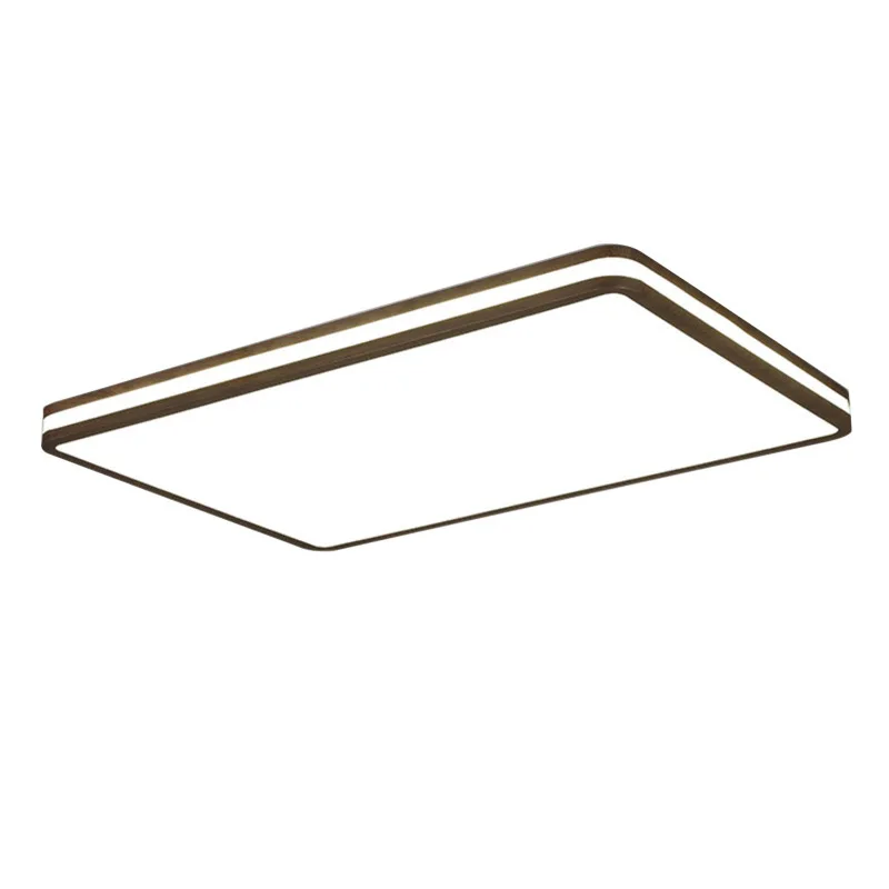 

New Chinese style, bedroom, ceiling light, wood grain, round, dining room light, simple