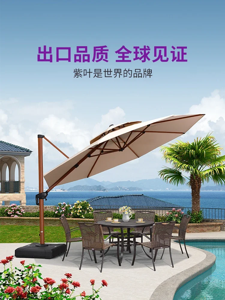 

Purple Leaf Roman Umbrella Garden Umbrella Outdoor Umbrella Garden Large SunOutdoor Terrace Patio