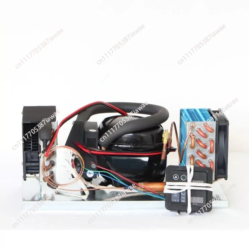 BD25A Micro DC Air Conditioner, 12V/24V Compact Cooling Module Assembly, Parking Spot Cooler for Small Spaces & Vehicles