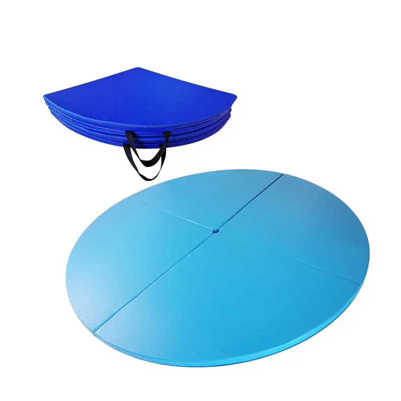 

Factory Wholesale Foldable Round Standard Pole Dance Crash Mat Gymnastics Tumbling Mats