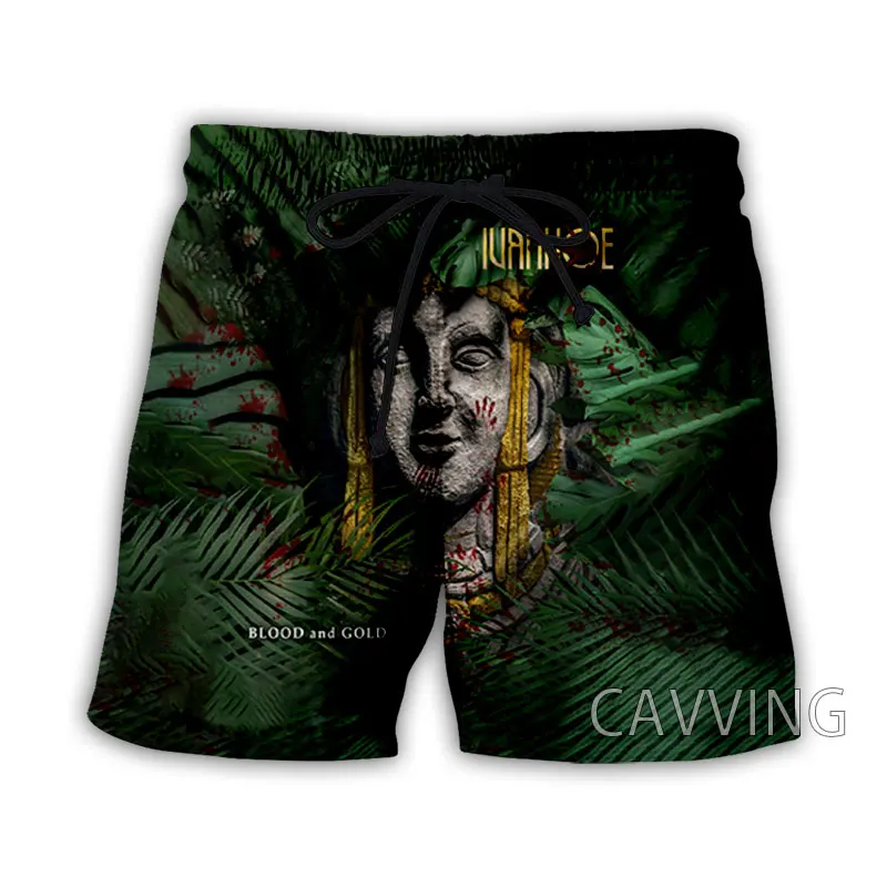 CAVVING-Shorts de plage College en 3D Ivanmangez Band pour femmes et hommes, Streetwear d'été, Shorts décontractés à séchage rapide, Shorts de survêtement