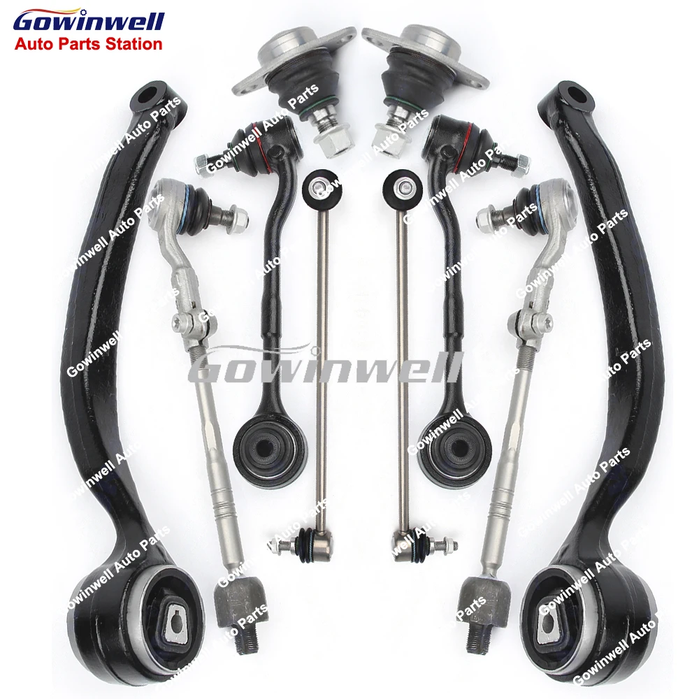 For BMW 3 Series E90 E91 E92 X1 E84 4WD 10pcs Front Suspension Control Arm Stabilizer Link Tie Rod Kits 31126768989 31126768984