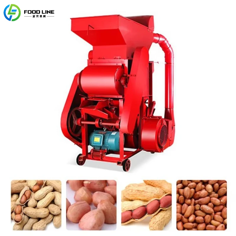 

Customized Commercial Peanut Peeling Machine High Output Stainless Steel Peanut Sheller for Factory Farm Use