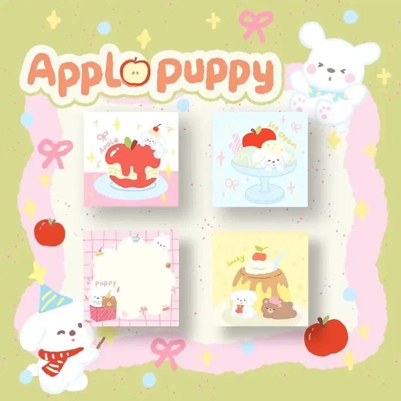 50sheets Cute Puppy Notes Ins High Appearance Level Cartoon Student Message Decoration Material