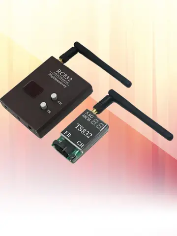 TS832 5.8G Audio Video Transmitter RC832 5.8G 600mW 48CH / 40CH Receiver for RC Model Airplane FPV Drones Security System