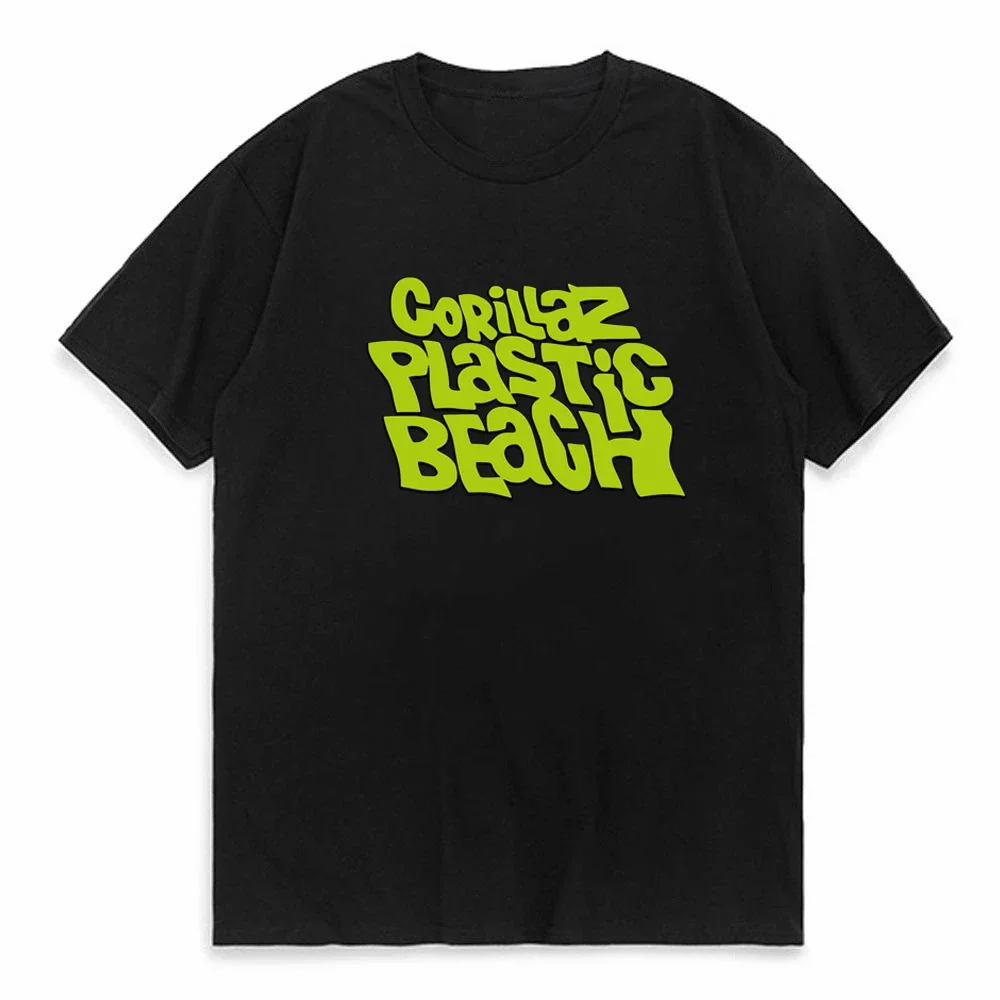 Gorillaz Rock Band T-shirt for Men Women Funny Unisex Print Top Rock Band tshirt pop Aesthetic Apparel Short Sleeve T-shirt