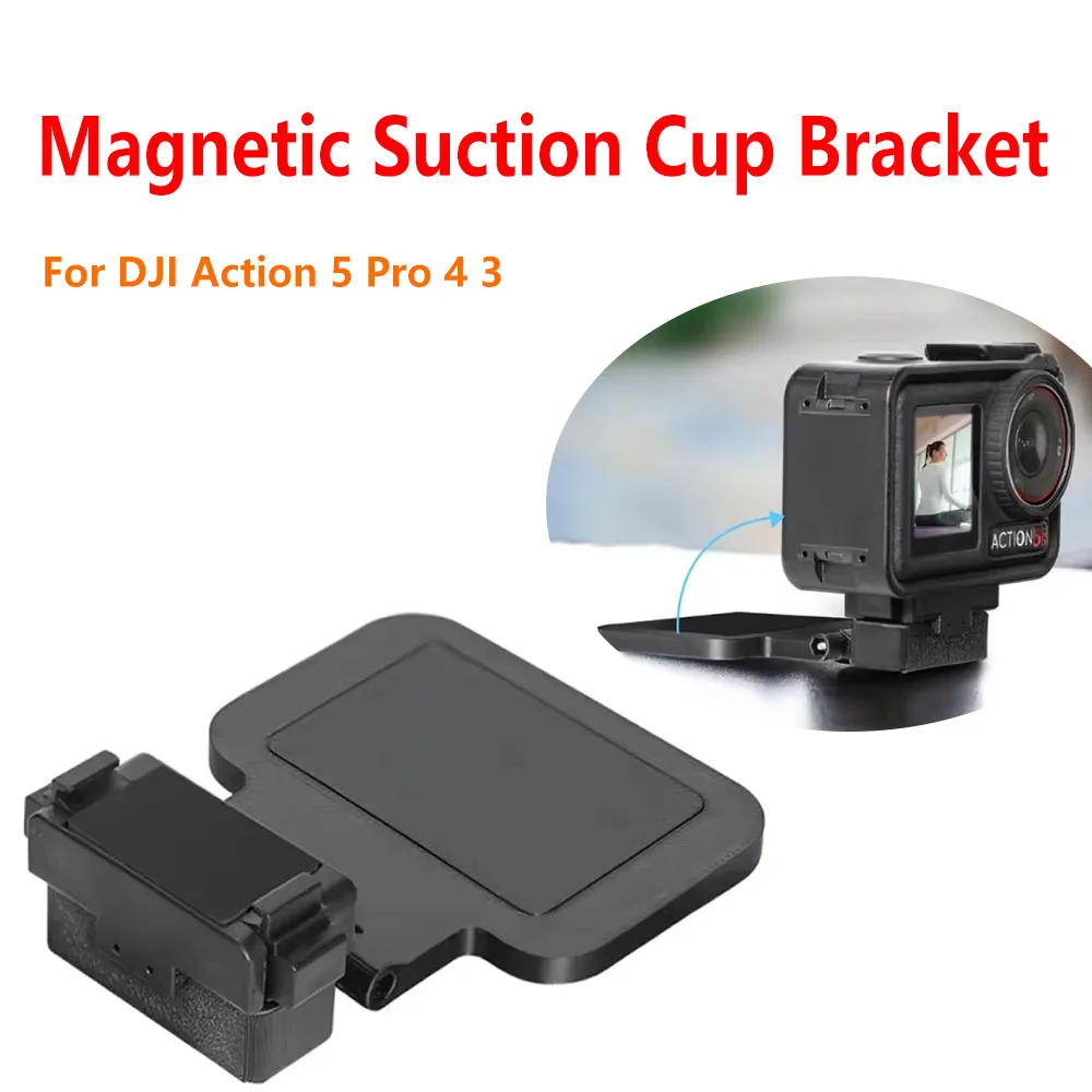 Magnetic Suction Cup Bracket For DJI Osmo Action 5 Pro 4 3 Magnetic Suction Bracket Base For Action 5 Pro 4 3 Camera Accessories