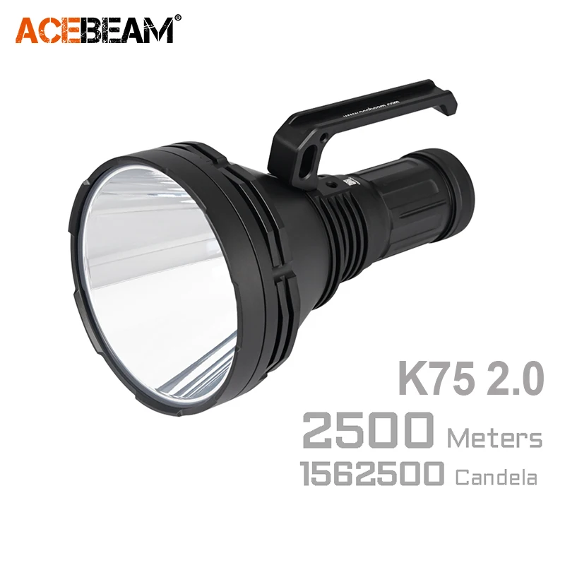 ACEBEAM K75 2.0 2500 メートル超長距離サーチライト 6300 ルーメン高