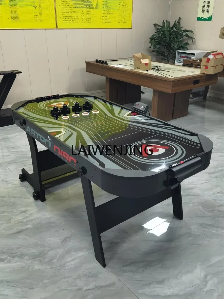 LYN Table Ice Hockey Machine Air Hockey Table Scratch Court Stand Up Folding Adult Standard