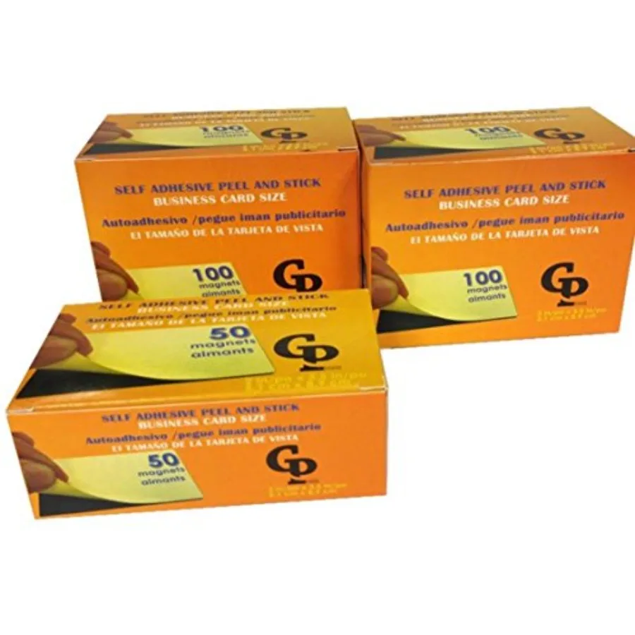 

1000 Self-adhesive Peel-and-stick Business Card Size Magnets