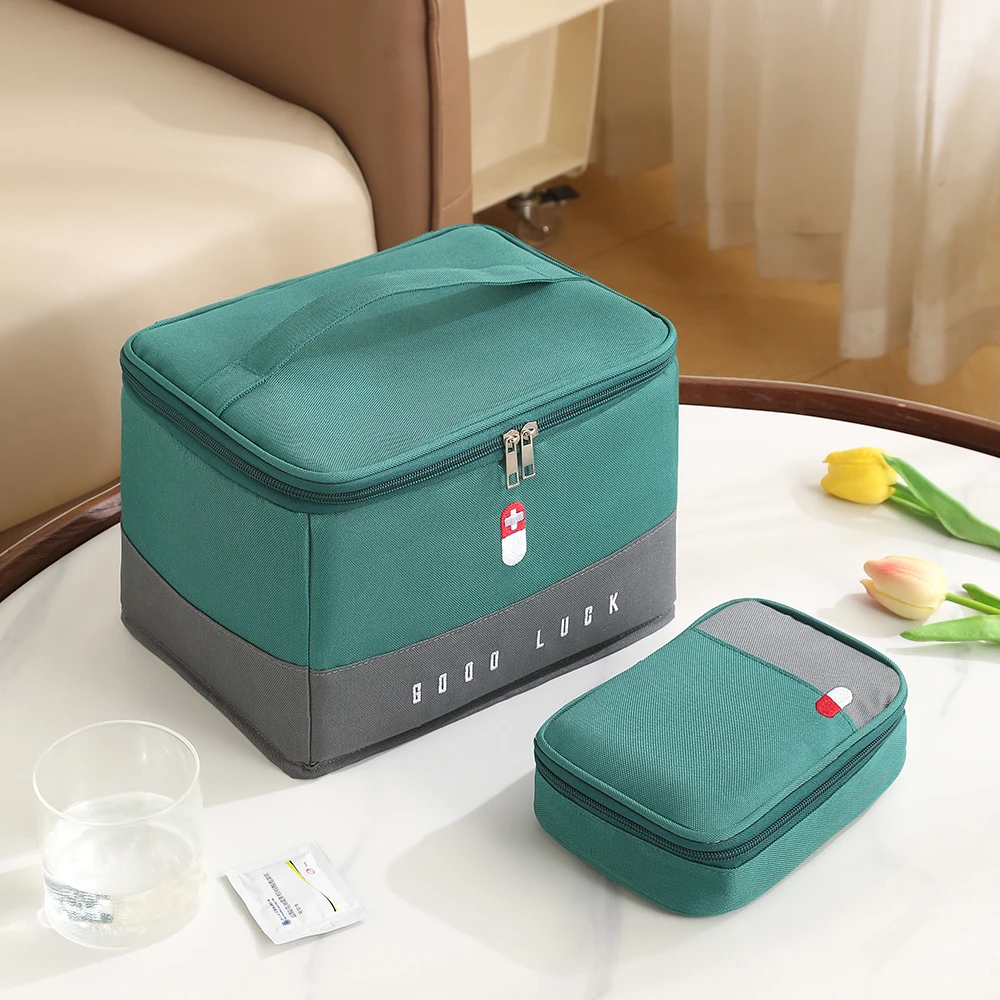 Medical Travel Portable Medicine Storage Bag First Aid Kit Home Waterproof Large Capacity Medicine Bag