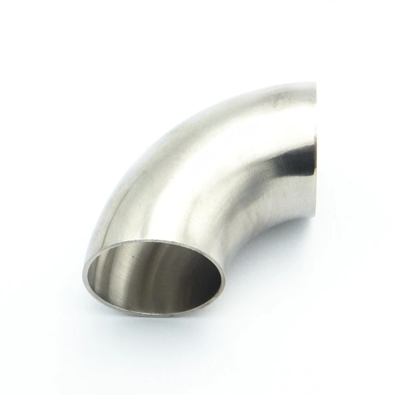 42mm 45mm 48mm 51mm 54mm 57mm 60mm 63mm 70mm 76mm 89mm OD 304 Stainless Steel Sanitary Weld Elbow Pipe Fitting For Homebrew