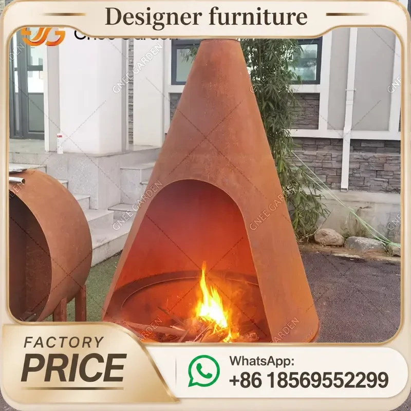 Portable Wood Pellet Stove With Chimney Modern Heating For Outdoor Camping Home Efficient Fuel Saving view 5