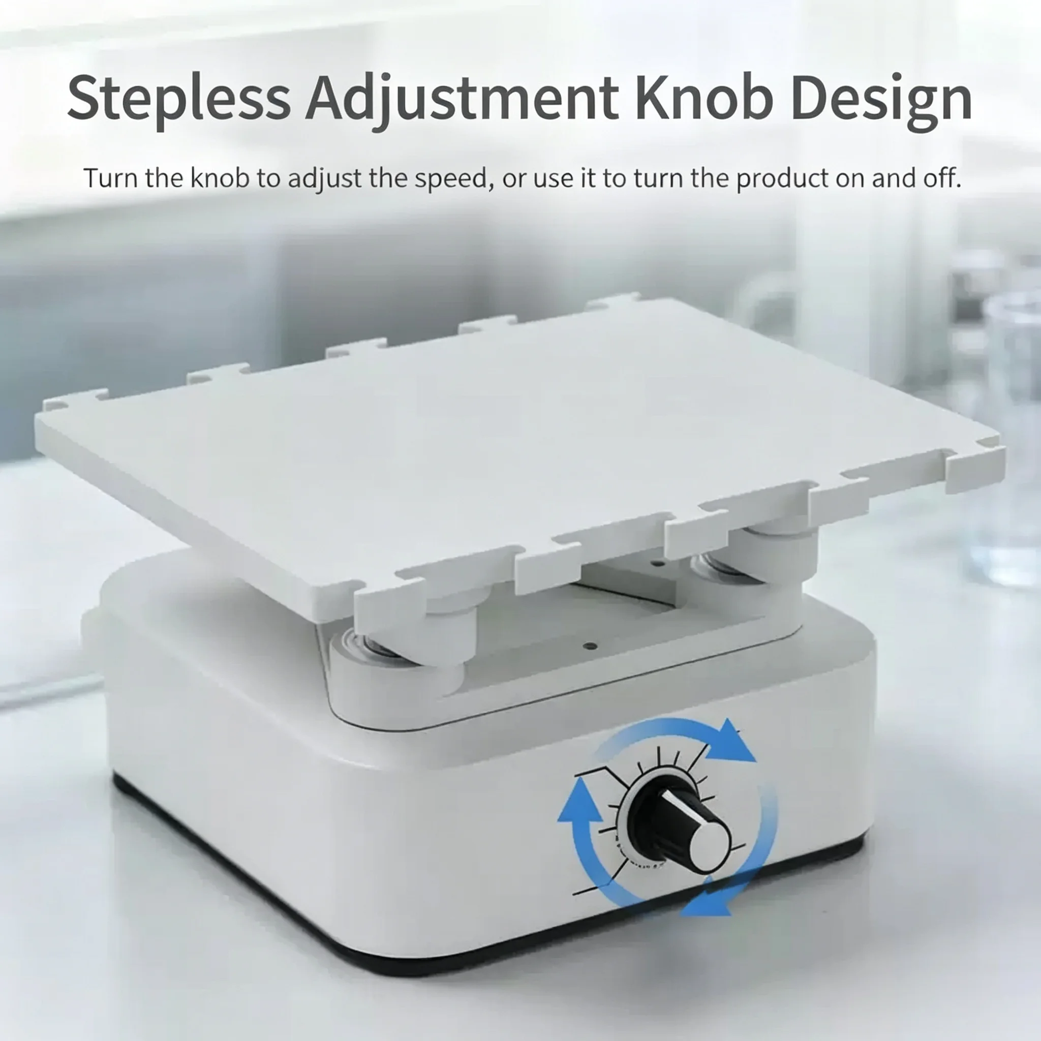 Refrigerator-Compatible Mini Lab Rotary Shaker, Circular Rotation Mixer for Decolorization, Primary Antibody Incubation & Cell C