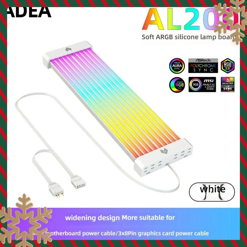 

Гибкая светодиодная лента RGB, крышка ARGB-платы для блока питания компьютера, кабели и чехол для видеокарты ATX 24PIN GPU