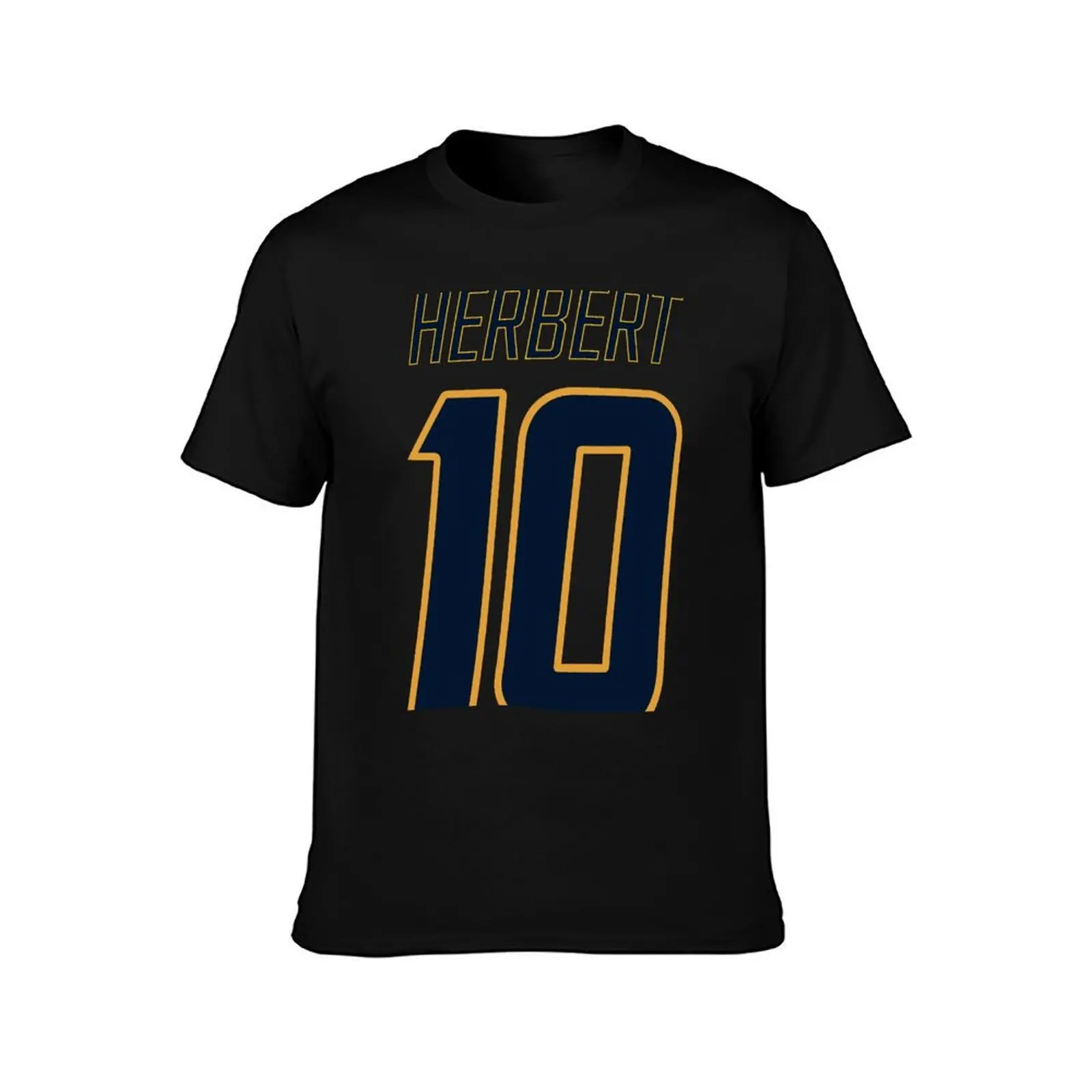 Justin Herbert Navy T-Shirt Holiday Party for Men T-Shirt