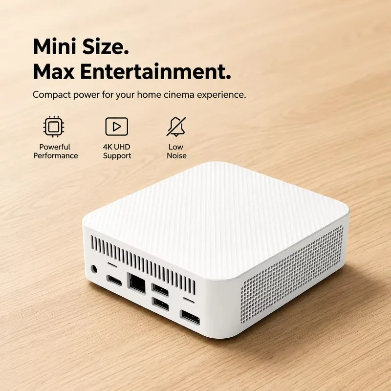Mini PC Intel i9-10980HK Multi-use Desktop, NVMe SSD 16GB RAM, Triple 4K WiFi6, Silent Cooling Media Workstation
