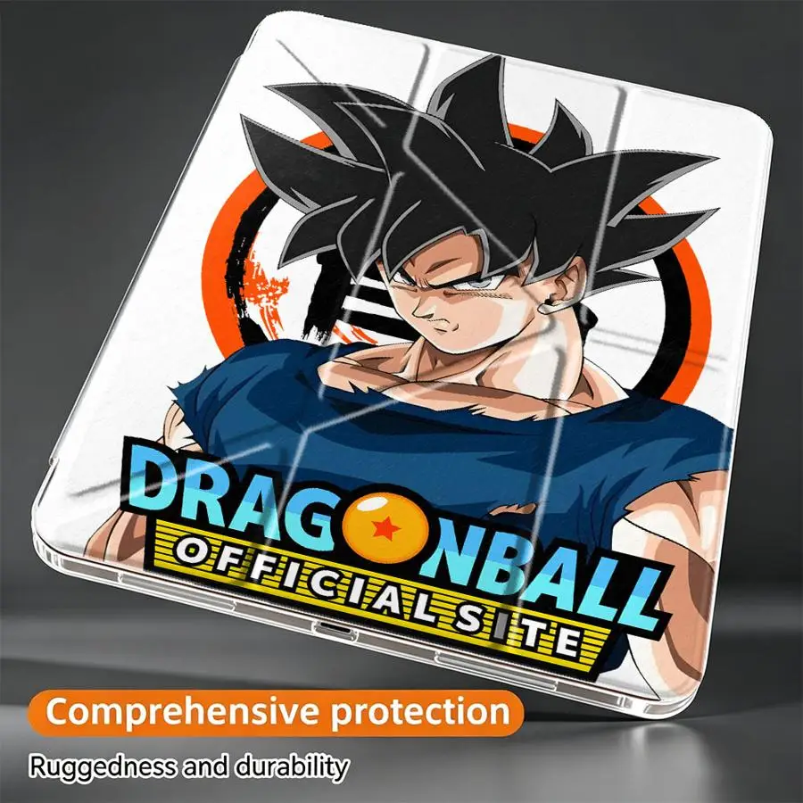 Tablet Case For Samsung Galaxy Tab S7 FE A11 S9 Plus A8 S8 A9 Plus S10 Lite With Pen Slot Cover Dragon Ball Super Saiyan Goku 5