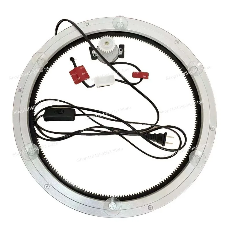 400mm-12VDC motor Heavy-Duty Swivel Turntable, Mute Bearing Lazy Susan, Rotating Plate for Round Dining Tables