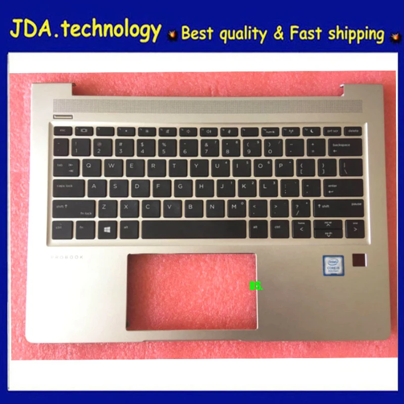 

MEIARROW New/org For HP Probook 13 430 G6 palmrest US Keyboard upper cover Top Cover L44548-001 L44547-001 Sliver