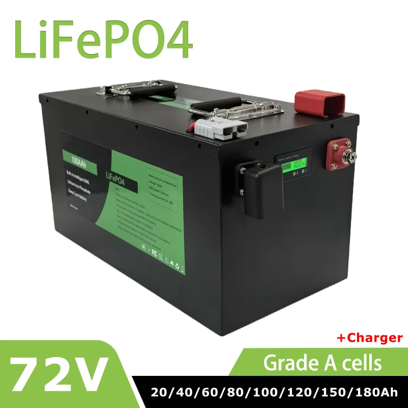 LiFePO4 72V20-80Ah Battery Management System for Tricycle Scooter RV Golf Cart - Solar Energy Storage Inverter Electric Vehicle