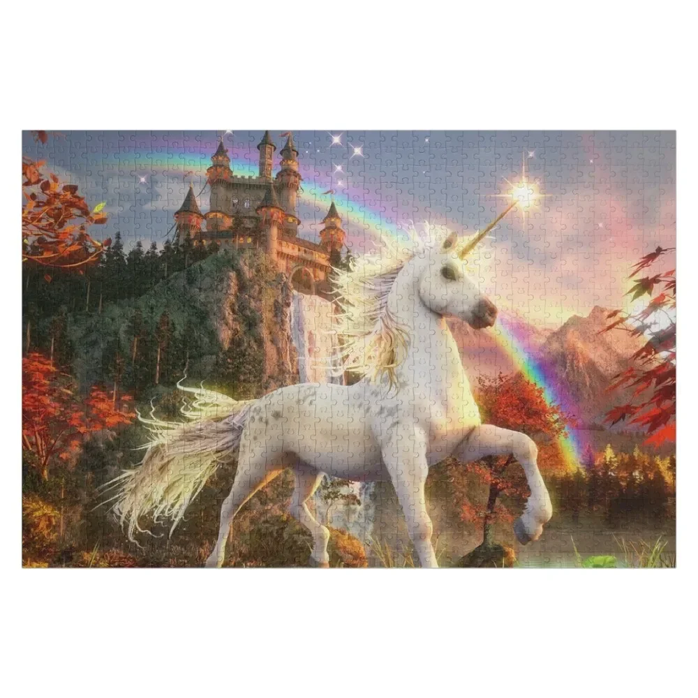 Unicorn of the evening star Jigsaw Puzzle Custom Gifts Personalized Name Customized Gifts For Kids Puzzle