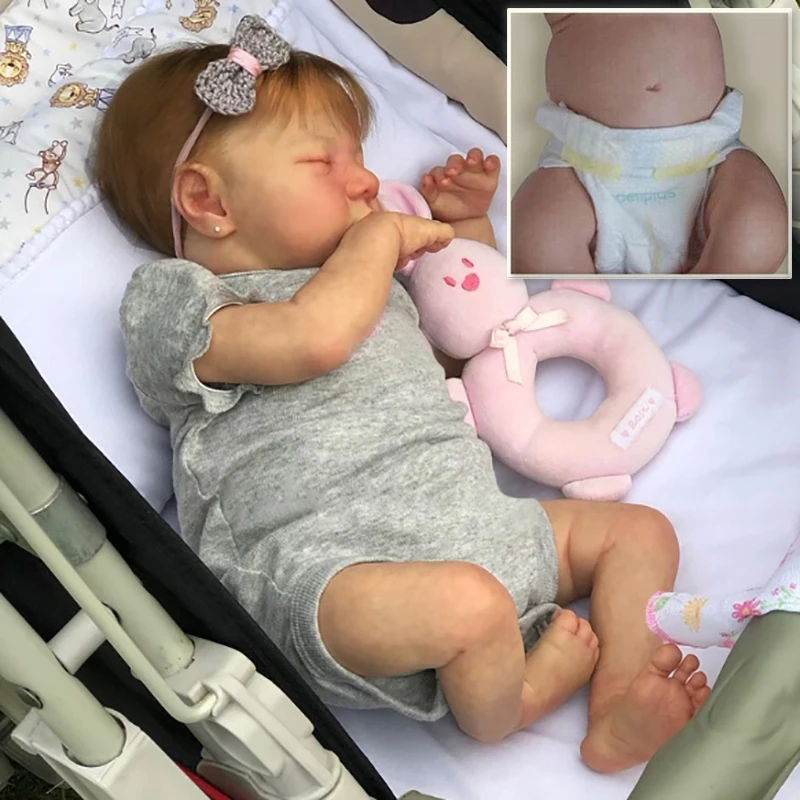 

48CM Soft Body/full Silicone Body Reborn Baby Doll Levi with 3D Skin Multiple Layers Painting with Visible Veins Soft Touch Doll