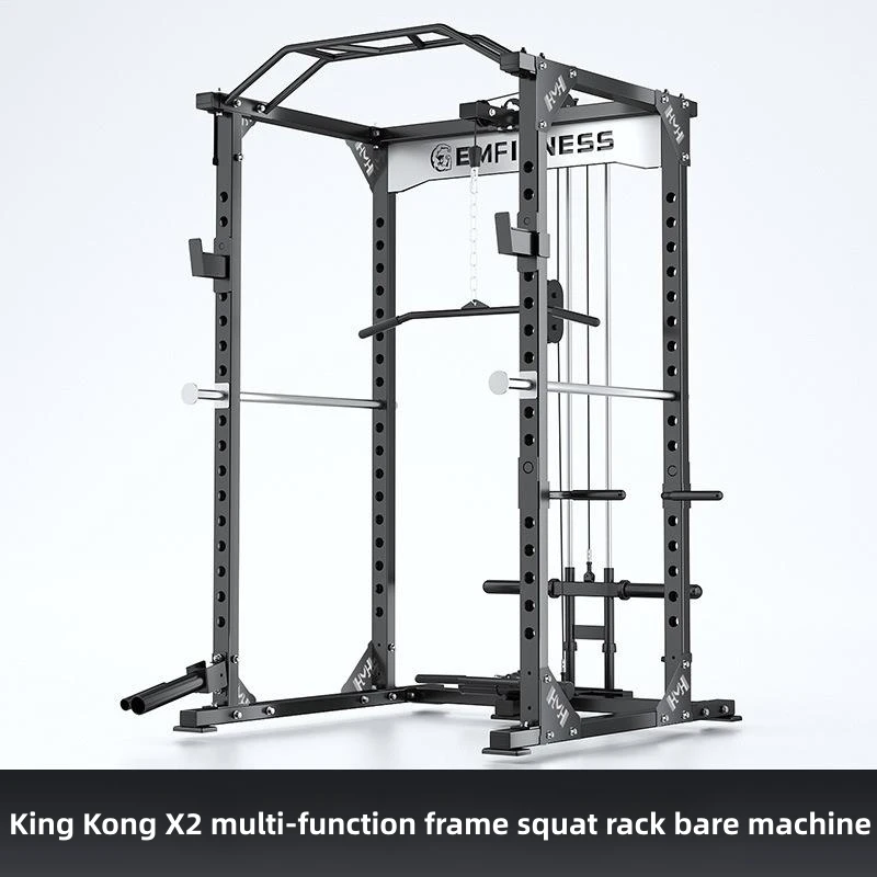 Multifunction Gym Equipment Smith Machine Promotion Comprehensive Training Device for Fitness Home Exercise Black Wooden Case