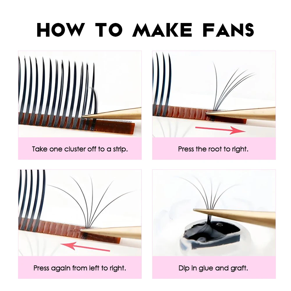 شعار خاص مخصص 5D فلورا الرموش 0.07 مللي متر سمك جودة عالية كوريا PBT الألياف المواد رمش ملحقات من MASSCAKU